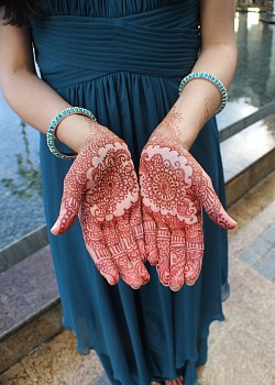 Henna color (next day.)